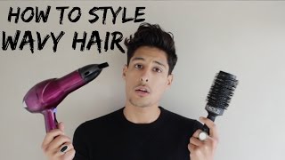 HOW TO MANAGE MENS WAVY HAIR  MENS HAIRSTYLE FAIL [upl. by Koblas]