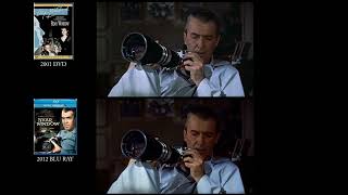 Rear Window 1954 DVDBLU Comparison [upl. by Arodoet]