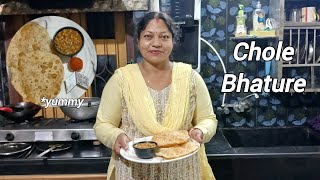 CHOLE BHATURE YUMMY amp LIGHT VEG NINIS KITCHEN [upl. by Noeht]