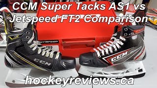 CCM Super Tacks AS1 vs Jetspeed FT2 Hockey Skate Comparison [upl. by Tijnar]