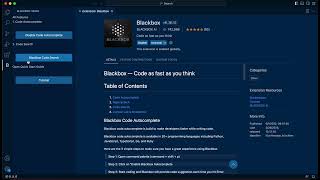 Awesome VS Code Extension  How to use VS Code Coding on VS Code blackbox vscode coding java c [upl. by Eirak216]