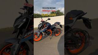 2024 KTM 390 Duke Mileage Test  BikeWale shorts [upl. by Rovaert]