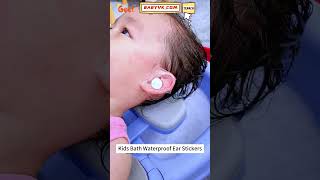 Does Your Child Hate Water in Their Ears Try Kids Bath amp Shower Waterproof Ear Stickers baby [upl. by Nami]