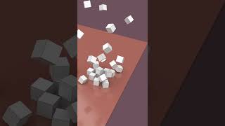 Demolish the cube  Rigid body loop animation made in blender [upl. by Alaecim]