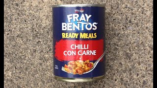 Fray Bentos TINNED CHILLI CON CARNE  £149  BampM  Ready Meal [upl. by Bascomb]