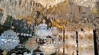 Crystal Lights  Hanging Lights  LED Wall Light  Dubai Lights Market [upl. by Akcebar]