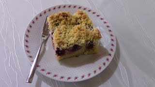 Kirsch  Streuselkuchen 🍒🍒🍒 sehr lecker Es ist kein Hefeteig [upl. by Nordine]