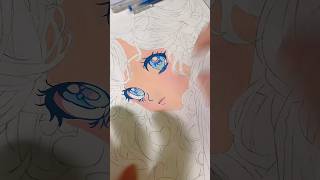 Đang tô mà nó lem tầy quầy vanphongpham painting anime art acrylicmarker [upl. by Pergrim]