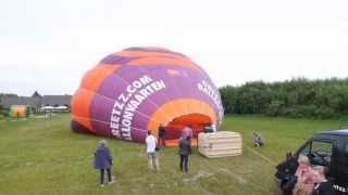 Time Lapse hot air balloon Greetzzcom 16072013 [upl. by Macswan]