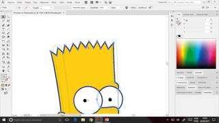 Illustrator CC 2017  Vetorização por linhas  converter contornos em formas parte 3 [upl. by Neeven]