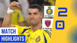 CRISTIANO RONALDO SCORES AGAIN Al Nassr vs Al Wahda  Full Match Highlights amp Analysis [upl. by Nnaeinahpets239]