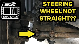 How to Adjust Your Steering Alignment by Yourself  1995 Ford F150 [upl. by Tnomel404]