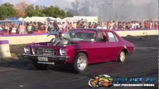 SILLY BLOWN V8 HQ BURNOUT AT LARDNER PARK MOTORFEST 932013 [upl. by Bolen999]