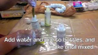 HOW TO Tie Dye TShirt Yarn [upl. by Ambros]