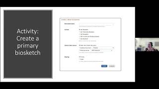 Perfecting your NIH biosketch A SciENcv workshop [upl. by Gabe]