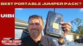 Best portable jumper pack Testing the UIBI jump starter with compressor [upl. by Atreb]