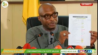 Direct Suivez le point de presse de Barthelemy Diaz [upl. by Ilaw]