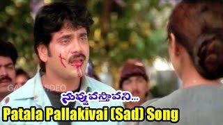 Nuvvu Vasthavani Songs  Patala Pallakivai Sad  Akkineni Nagarjuna Simran Bagga  Ganesh Videos [upl. by Leveroni]