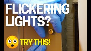 How to Fix Flickering Lights in Your House  Blinking  Flashing [upl. by Yoho589]