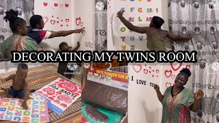 I DID THIS TO BEAUTIFY MY TWINS ROOM  PREPARATION FOR THE FESTIVE PERIOD [upl. by Thirzia666]