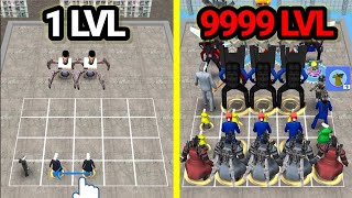 MAX LEVEL Merge Master Zombie Evolution Battle Gameplay 7180 [upl. by Euqram]