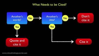 Avoiding Plagiarism What Do I Need to Cite [upl. by Clellan]