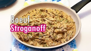 Boeuf Stroganoff facile et rapide [upl. by Enenaej]