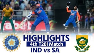 IND vs SA 4th T20 Highlights India vs South Africa T20 Highlights  Today Highlights  Sanju Tilak [upl. by Nnylekoorb]