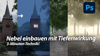 Nebel mit automatischer Tiefenwirkung  Photoshop Tutorial [upl. by Shriner]