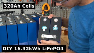 DIY 48V 320Ah Grade B LiFePO4 Battery Build 16kWh for 2810 [upl. by Dahs]