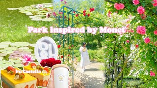 MONET GARDEN  PARC DES IMPRESSIONISTES CAFE HOPPING FU CASTELLA BLOMMY PARIS [upl. by Faxon]