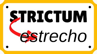 STRICTUM › «estrecho» EVOLUCIÓN LATÍN › español [upl. by Lahcym]