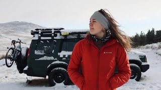 Winter Camping ALONE In My LAND ROVER  SCOTLAND  Snow amp Ice [upl. by Amahcen556]