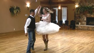 Wedding First Dance Choreographed vs Freestyle [upl. by Tjaden]