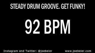 92 BPM  Simple Drum Beat  Backing Track  Funky Swing  Practice Tool [upl. by Evalyn]