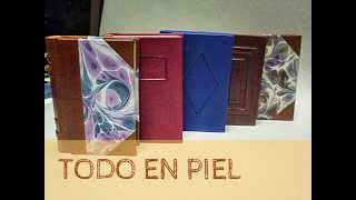 ENCUADERNACIÓN EN PIEL LIBRETAS DE VIAJE [upl. by Casey21]