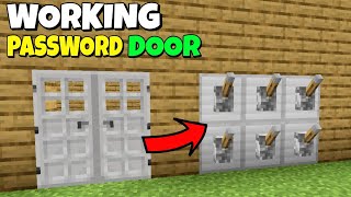 Minecraft How to make a PASSWORD DOOR  easy [upl. by Myra]