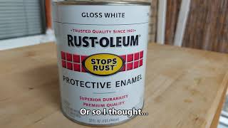 RustOleum Enamel Paint How Long to Outgas SHOCKING [upl. by Siednarb]