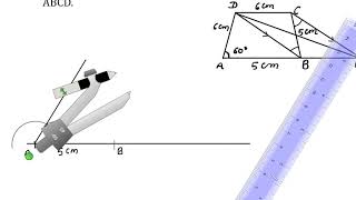 Construction of a triangle equal to the area of a given quadrilateral [upl. by Akim134]