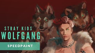 SKZ FANART Wolfgang SPEEDPAINT [upl. by Doownil261]