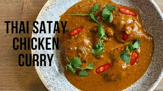 Thai Satay Chicken Curry Recipe  The Best [upl. by Aznaed]