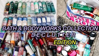 EXTREME DECLUTTER MY BATH amp BODY WORKS COLLECTION WITH ME [upl. by Nalat703]