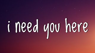 Taylorxsings  I Need You Here Lyrics [upl. by Eittam]