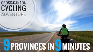 CrossCanada Cycling Adventure in 9 Minutes [upl. by Essila]