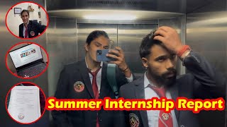 Summer Internship report submission in college  College vlogs  MBA [upl. by Philly]