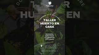 Taller huerto en casa  inscríbete [upl. by Mavra]