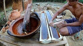 Make sugar handmade by primitive people [upl. by Gies]