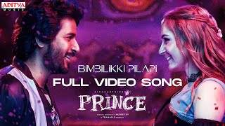 Bimbilikki Pilapi Full Video Song Prince Sivakarthikeyan Maria Anudeep KVRam MiriyalaThaman S [upl. by Cooley911]