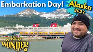 Disney Cruise Alaska 2022 EMBARKATION DAY Were Going To Alaska Disney Wonder Cruise Vlog 2 [upl. by Thier]