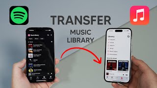 Free How To Transfer Music Library on iPhone  Spotify Apple Music Amazon Music… [upl. by Atsirc788]